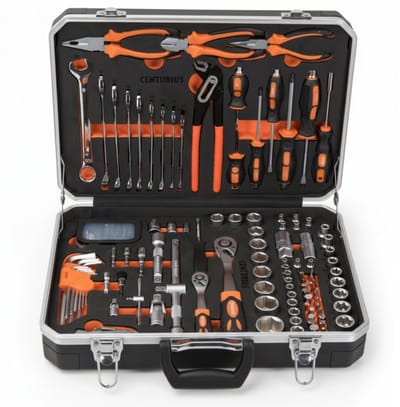 Centurius Gereedschapskoffer 140-Delig - Compleet Aluminium - Afsluitbaar / met Slot