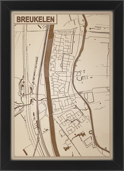 Decoratief Beeld - Houten Van Breukelen - Hout - Bekroned - Bruin - 21 X 30 Cm