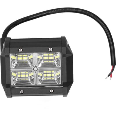 Lampe de Travail LED 48W Lumière Blanche Carrée Modification Universelle pour Automobile Moto Tout-Terrain Bateaux 12V black