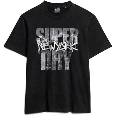 Superdry - Photographic T-shirt met skate-logo en losse pasvorm - Heren - T-shirts