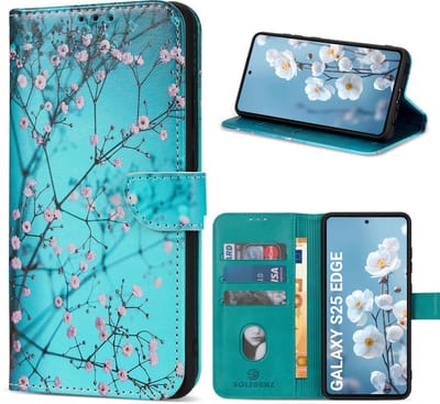 Solidenz hoesje - Geschikt voor Samsung Galaxy S25 Edge - Bookcase - Sierkers
