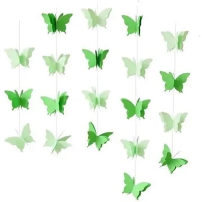 2 stuks Kleurrijke Vlinder 3D Papier Tekening Bruiloft Verjaardagsfeest Locatie Kinderkamer Decoratie Ophangkoord Decoratie 2pcs