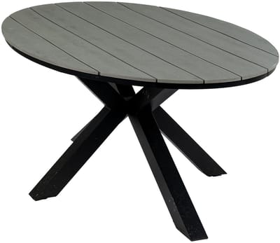 Ovale tuintafel Cyprus 180cm | Grey | Polywood & Aluminium