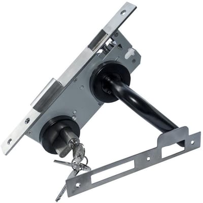 Eurofix Deurslot-set voor tuindeur | RVS Zwart gecoat | PC85 slot | Rozet model