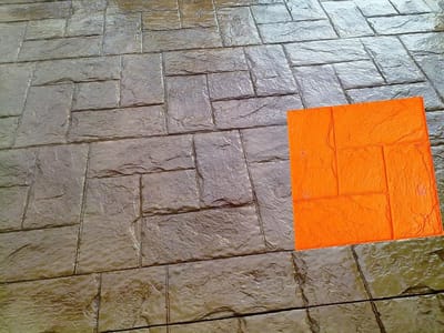 Betonmal Griekse Plaat - Betonafwerking mal - Bestraten Tuin Oprit - Halfvaste Materiaal - 61 x 61 cm