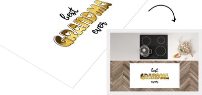 Keukenloper - Loper keuken - Spreuken - Quotes Best Grandma Ever - Oma - Moederdag cadeautjes - 120x60 cm - Keukenloper vinyl