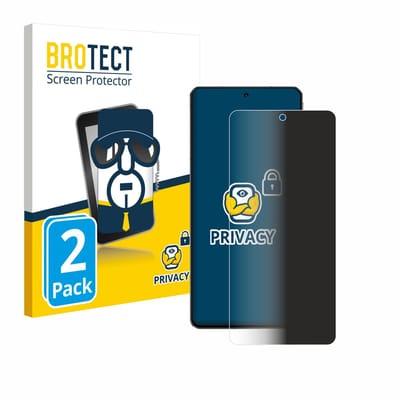 BROTECT - privacy screenprotector voor ZTE Nubia Z60S Pro - Folie Beschermfolie Blauwlichtfilter 2 Stuks