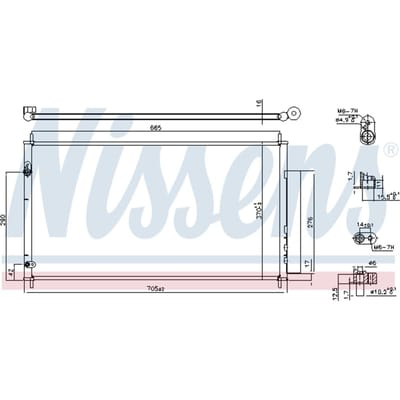 Condensator, airconditioning NISSENS 940446
