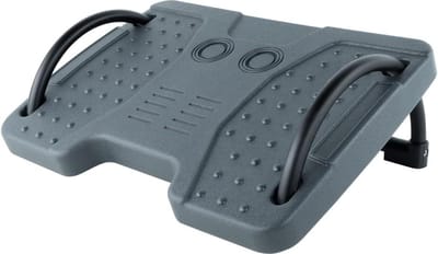Kantelbare voetensteun voor kantoor en thuis - antislip oppervlak grijs - ergonomisch ontwerp