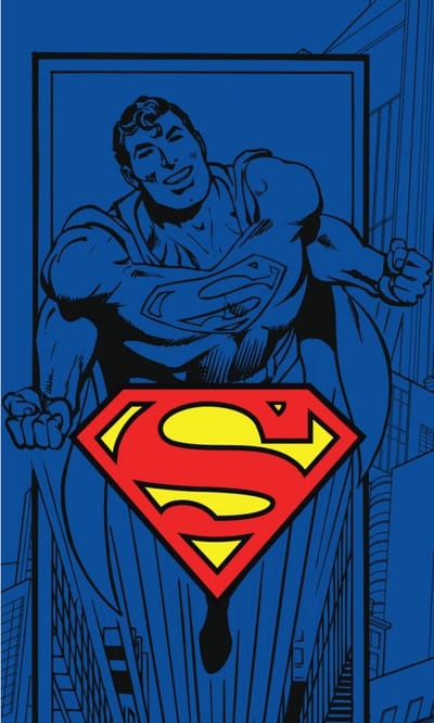 Gezichtshanddoek Superman - handdoek - towel - 30 x 50 cm