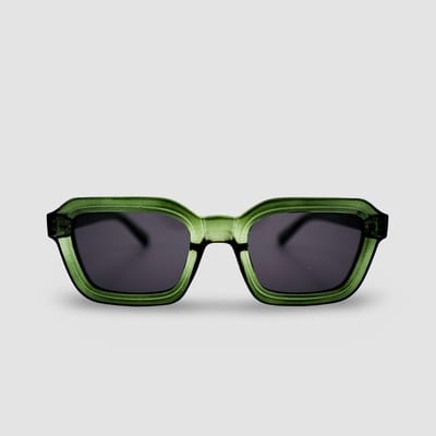 Montuurtjevoorjou - Jersey Green - Zonnebril - Dames - Heren - Festival Bril - Groen