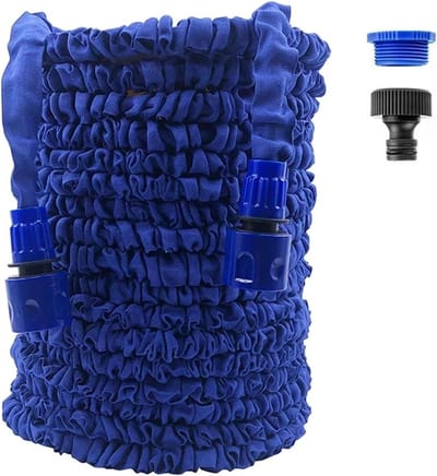 Flexibele tuinslang - Rekbare slang - Tuin bewateren - Onbreekbaar en lekvrij - Tot 70 meter - Blauw