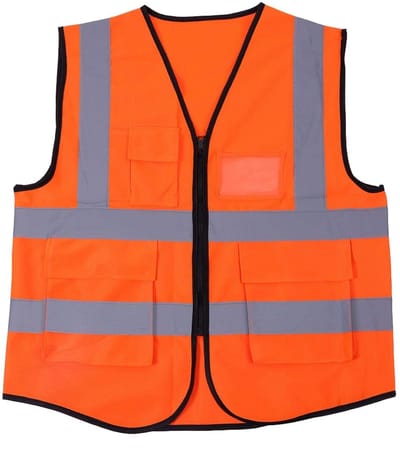 Reflecterend Veiligheidsvest van Geweven Mesh voor Bouwvakkers en Wandelaars, Multikleurig en Ademend