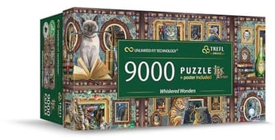 Trefl Prime - UFT puzzle: Whiskered Wonders - 9000 pieces, Lisa Parker, Large puzzle, Thick cardboard, BIO, ECO, Relaxation for adults and children from 12 years old