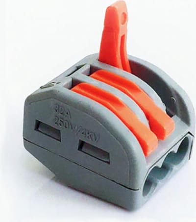 DW4Trading 3-voudige Lasklemmen voor massieve en soepele stroomdraad - Connectors - 10 Stuks