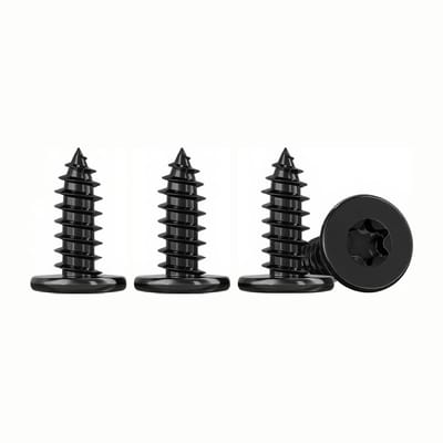 Roestvrijstalen Schroeven voor Hout M4 x 10mm, 50 Stuks Platte Kop, Geschikt voor Binnen en Buiten Gebruik, Duurzaam en Corrosiebestendig