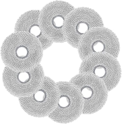 10 stuks wisdoeken gescht voor Ecovacs Deebot T50 Omni/Pro/Max,T30 Pro Omni,T30S Pro/Combo/Complete, N30 Pro,X5,X2 robotstofzuiger,nieuwe verbeterde microvezel en herbruikbare vervangende mop