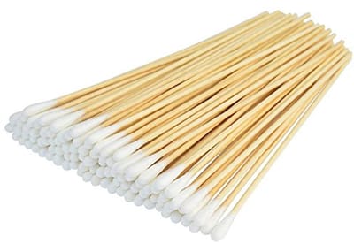 500 Stuks 6 Inch Wattenstaafjes met Houten Handvat voor Makeup en Wondreiniging
