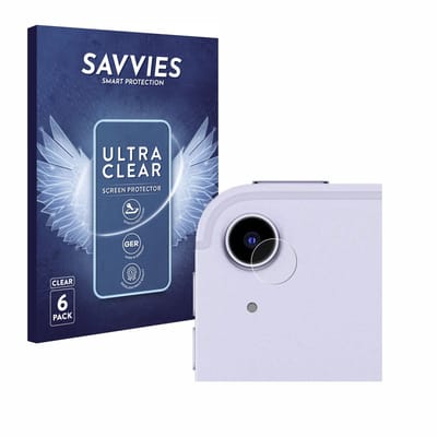 Savvies - Screenprotector voor Apple iPad Air 5 2022 (ALLEEN Camera Lens, 5. Gen.) - Folie Beschermfolie transparant 6 Stuks