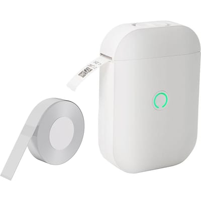 D11 Imprimante d'étiquettes de poche pour smartphone Gap Étiqueteuse BT sans fil Impression thermique 203DPI Support Étiquette adhésive largeur 15mm blanc