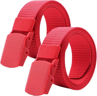 Nylon Riemen - Werk Riemen - Dagelijks Gebruik - Plastic Gesp - 2 Stuks - Zwart