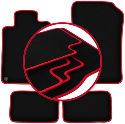 CARLUX-RED automatten voor: Mercedes SL R129 roadster (1998-2002)