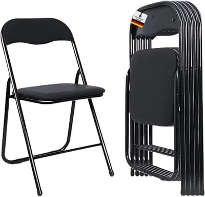 Albatros vouwstoelen volwassenen - Manitu Set van 4 Sterke Metalen Vouwstoelen