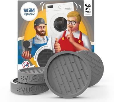 Trillingsdempers Wasmachine - Antivibratie Pads - Stil Gebruik - Dunste Ontwerp - 13 x 13 cm - Zwart