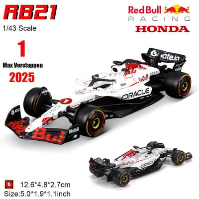 Bburago 1:43 F1 Red Bull Rb21 Station Japon #1 Verstappen #22 Yuki Tsunoda W16 Sf25 Alliage Voiture Modèle Moulé Sous Pression Jouet Objet de Collection