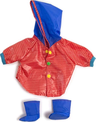 Regenjas en Regenlaarzen voor Pop 38-40 cm | Kleding voor Poppen