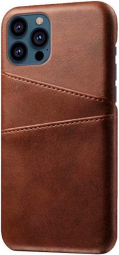 Casecentive - Leren Wallet case - iPhone 14 - bruin