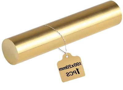 Massieve Messing Staven 20 mm x 100 mm - Perfect voor RC Modelbouw, Doe-Het-Zelf Projecten en Lastechnieken