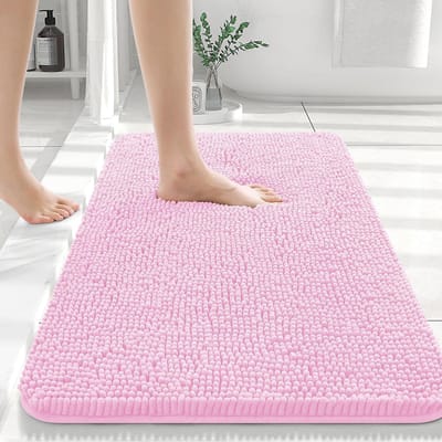 HAPIHAPPY Nieuwe Chenille Badkamermat Extra Zacht Dik Absorberend Shaggy Badmatten Antislip Machinewas Droog Pluche Badkleden 51X76