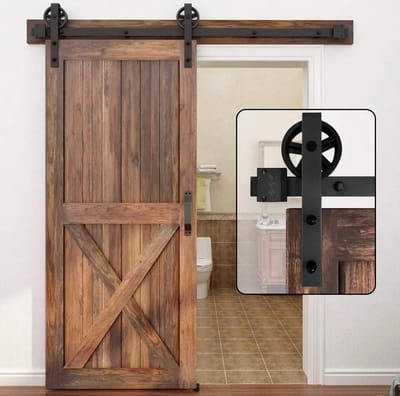 Goodivery ® Stijlvolle 1.5 m Enkele Houten Schuifdeur Systeem Accessoire Rail voor Schuifdeuren