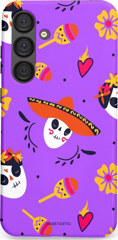 Casetastic Hoesje Geschikt voor Samsung S25 Plus - Stijlvolle Beschermende Duo-layer Case - Muertos sombrero
