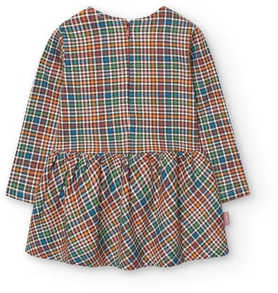 Boboli Knit Check Lang Mouw Jurk Veelkleurig 5 Years Meisje