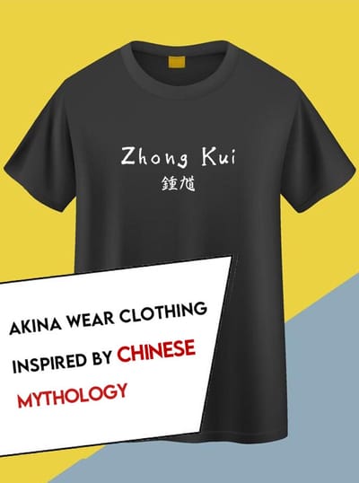 Zhong Kui - Akina Wear T-Shirt Size XL - Chinese Mythologie Legende - Casual Unisex Shirt Wukong