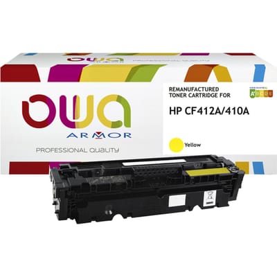 Tonercartridge OWA alternatief tbv HP CF412A geel