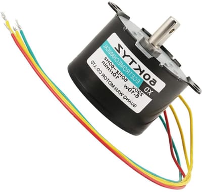 AC Synchrone Motor - Laag Geluid Motor - Automatisch Gordijn - Duurzaam Metalen Tandwiel - 10 Tpm - Zilverkleurig