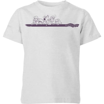 Scooby Doo Those Meddling Kids Retro Kids' T-Shirt - Grey - 110/116 (5-6 jaar)