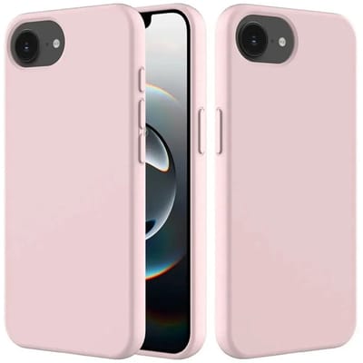 MobyDefend Hoesje - Geschikt voor iPhone 16e / iPhone 17e - Matte Siliconen Backcover - Roze