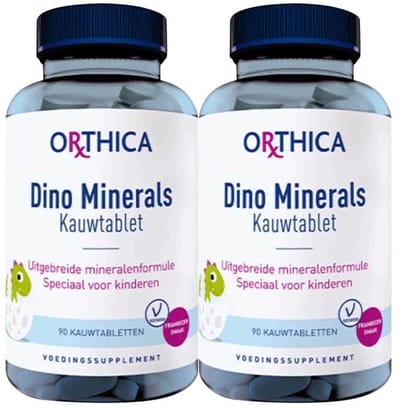 Orthica Dino Minerals - 2 x 90 kauwtabletten - Voordeelverpakking