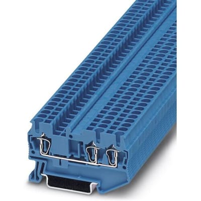Phoenix Contact 3031254 Doorgangsserieklem 5.2 mm Spanveer Blauw 50 stuk(s)