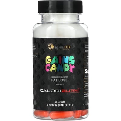 ALPHA LION, Gain Candy, CaloriBurn, 60 capsules