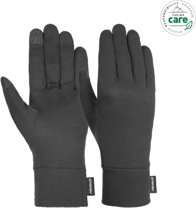 Reusch Silk Liner Touch-Tec onderhandschoenen - zwart - maat 9 - unisex