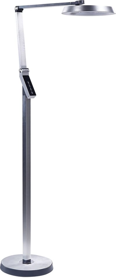 CARINA - Staande lamp - Zilver - Synthetisch materiaal
