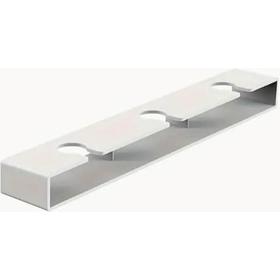 Ruimtebesparende Onder Kast Wijnglashouder Multifunctioneel Steelrek voor Keuken Bar Opbergruimte Keuken Opbergrek white