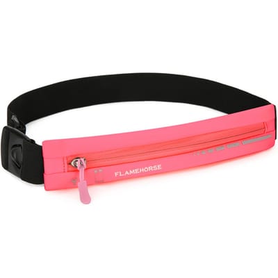 FLAMEHORSE Slanke Hardloopriem Sport Taille Tas voor Heren Dames Hardlopen Telefoonhouder Packs met roze