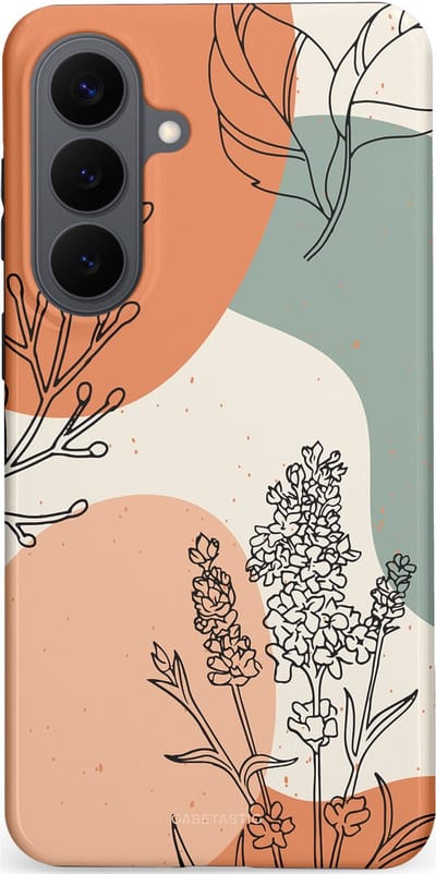 Casetastic Hoesje Geschikt voor Samsung Galaxy S26 Plus - Stijlvolle Beschermende Duo-layer Case - Lijnenspel Natuur