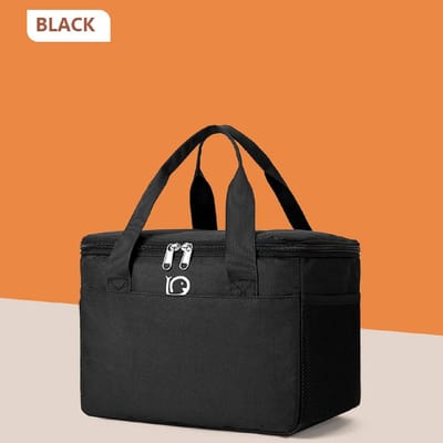 Sac isotherme portable en feuille d'aluminium, sac à déjeuner étanche, sac isotherme pour biberons Option 12 noir